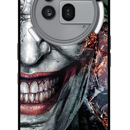 Joker Cam Nothing Phone 3a Pro Glass Case Back Cover by Casekaro