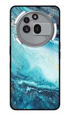 Blue Glitter Marble Nothing Phone 3a Pro Glass Case