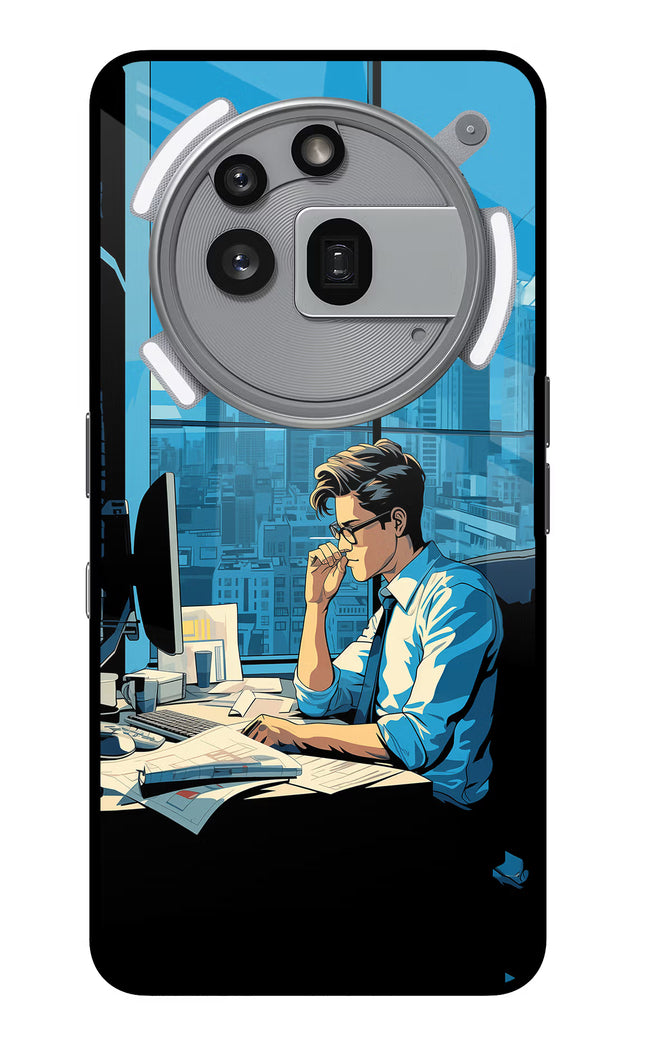 Focused Hustler (AI Generated) Nothing Phone 3a Pro Glass Case