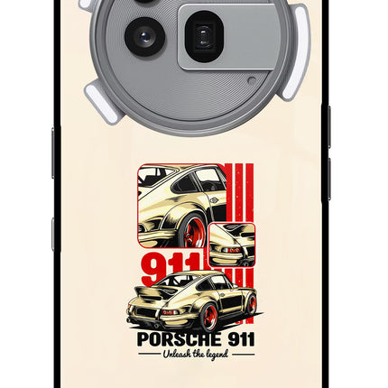 Classic Porsche 911 Nothing Phone 3a Pro Glass Case