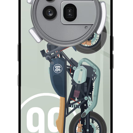 Classic Cafe Racer 99 Nothing Phone 3a Pro Glass Case Back Cover by Casekaro