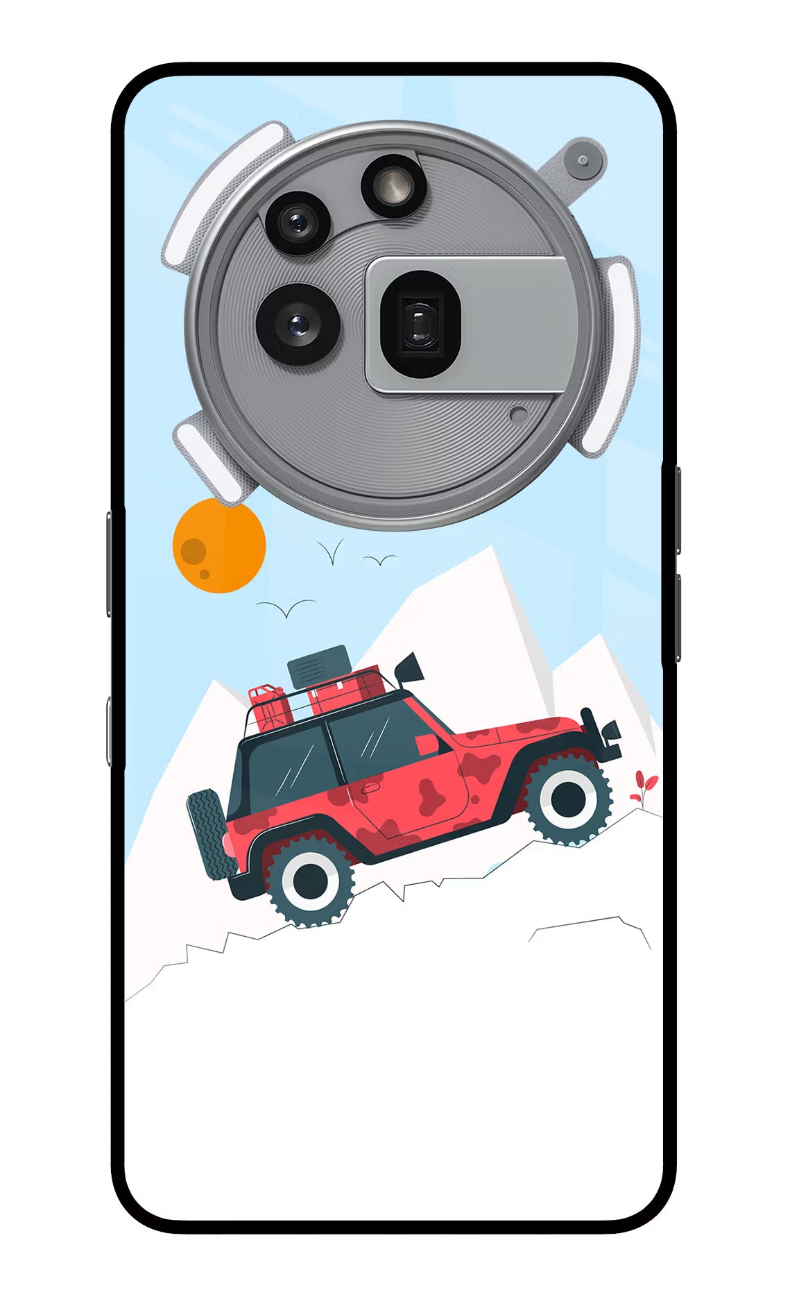 Mountain Trail Beast Nothing Phone 3a Pro Glass Case Back Cover by Casekaro