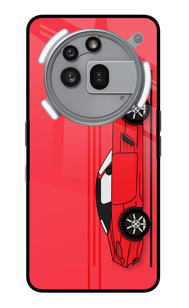 Red Velocity Nothing Phone 3a Pro Glass Case
