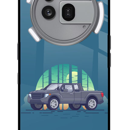 Retro Garage Vibe Nothing Phone 3a Pro Glass Case
