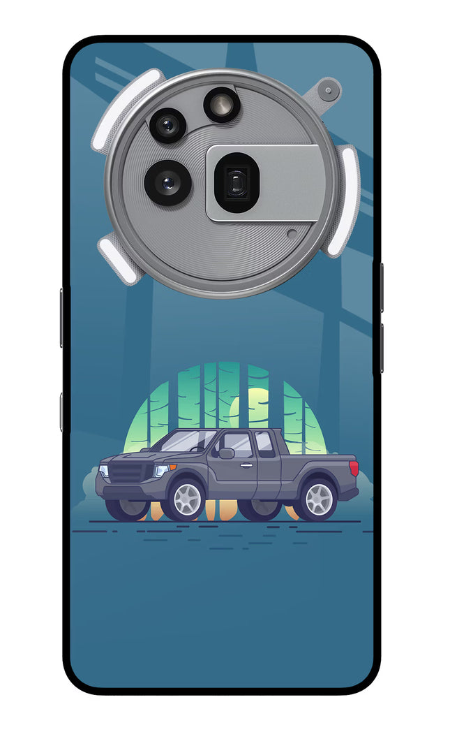 Retro Garage Vibe Nothing Phone 3a Pro Glass Case