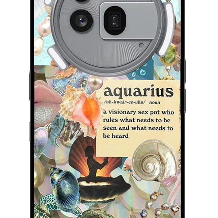 Aquarius Zodiac Nothing Phone 3a Pro Glass Case