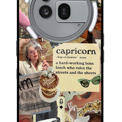 Capricorn Zodiac Nothing Phone 3a Pro Glass Case