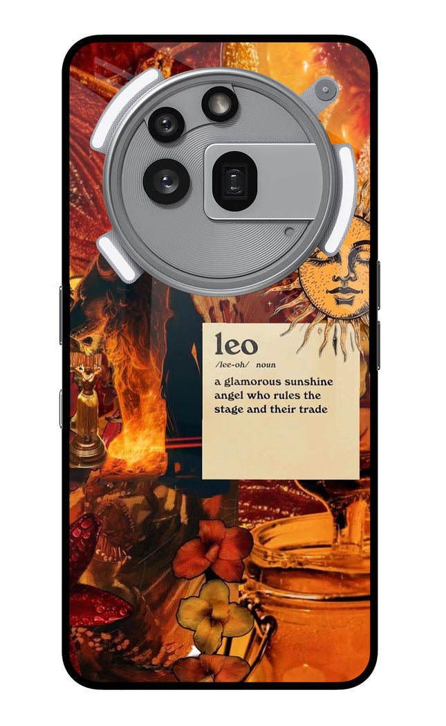 Leo Zodiac Nothing Phone 3a Pro Glass Case