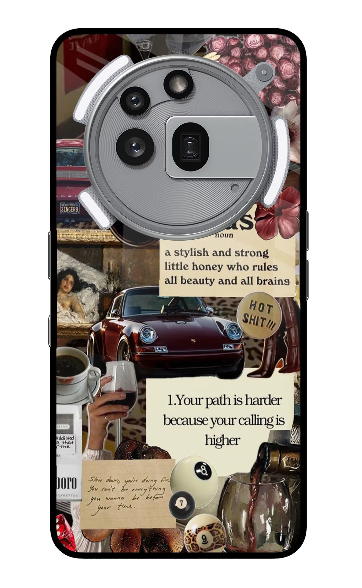 Taurus Zodiac Nothing Phone 3a Pro Glass Case Back Cover by Casekaro