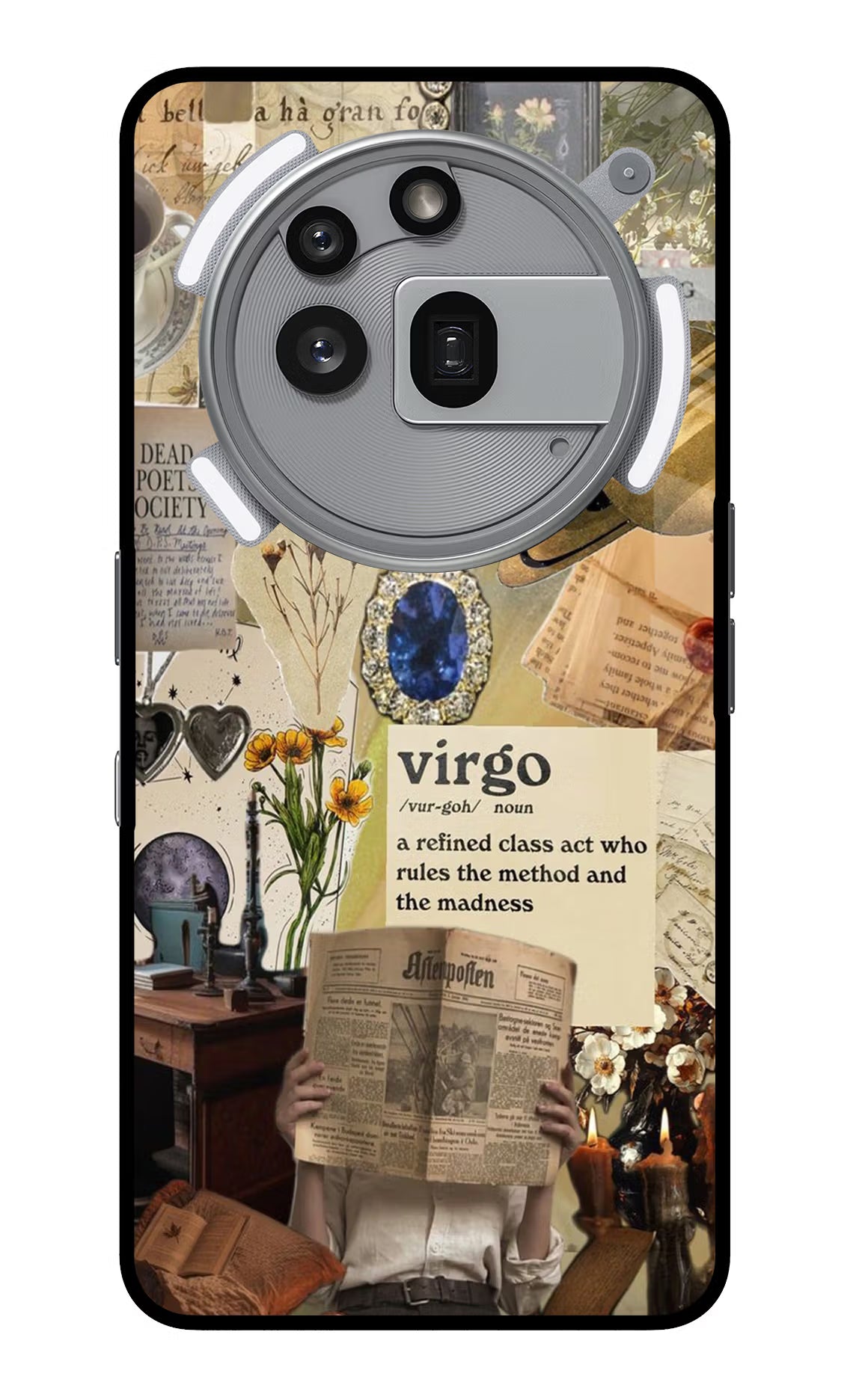 Virgo Zodiac Nothing Phone 3a Pro Glass Case Back Cover by Casekaro