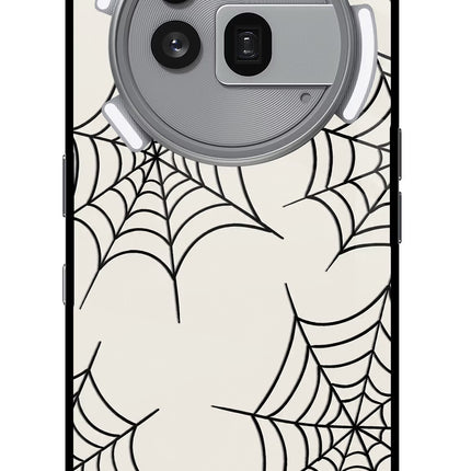 Spider Web Nothing Phone 3a Pro Glass Case