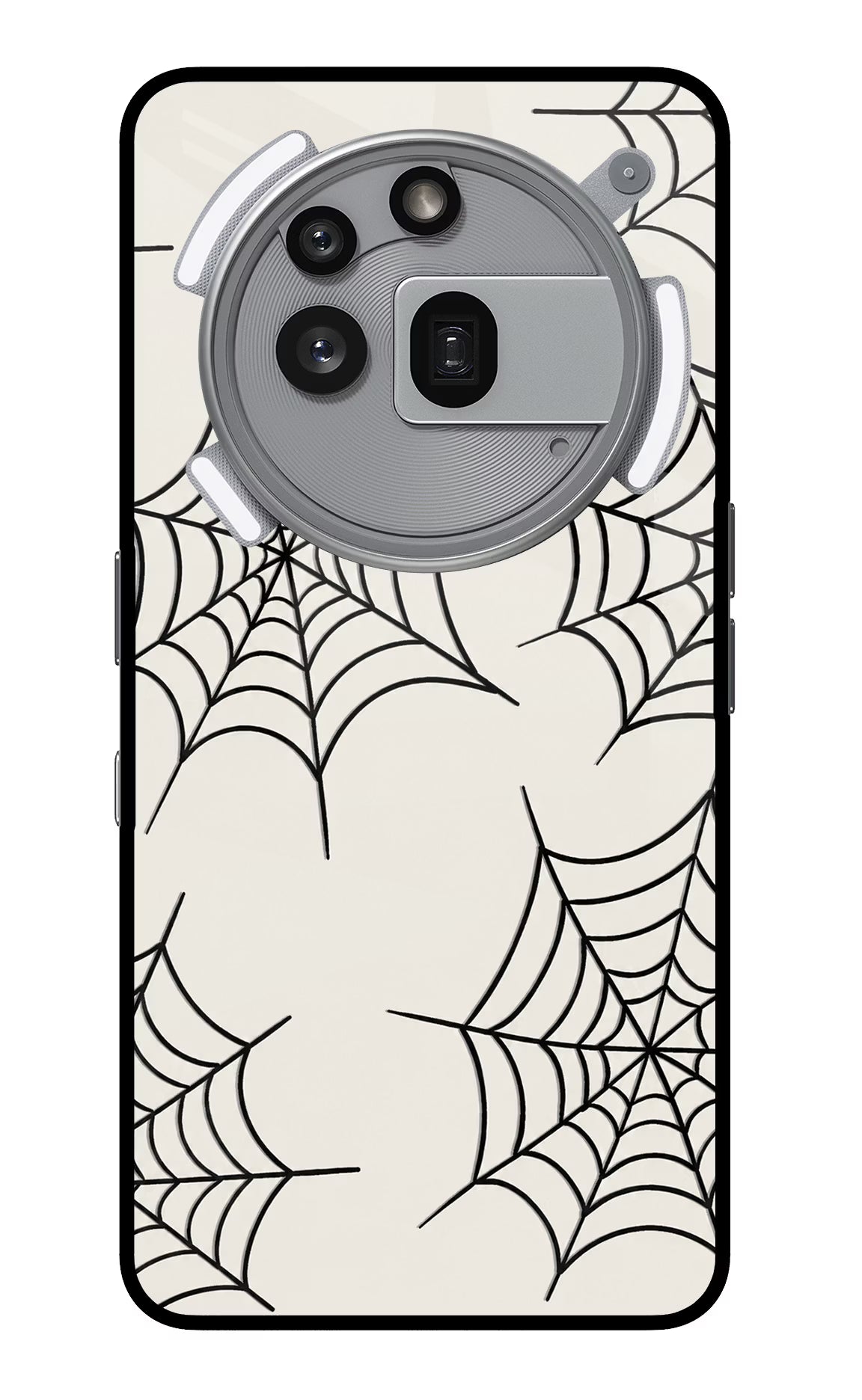 Spider Web Nothing Phone 3a Pro Glass Case Back Cover by Casekaro