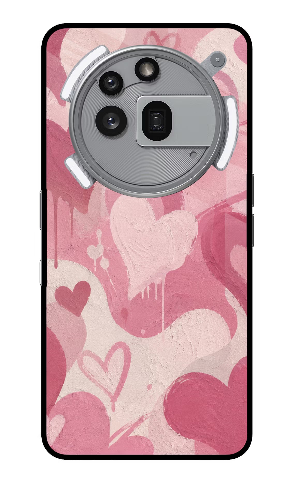 Hearty case Nothing Phone 3a Pro Glass Case Back Cover by Casekaro