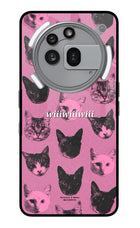Pink Cats Nothing Phone 3a Pro Glass Case