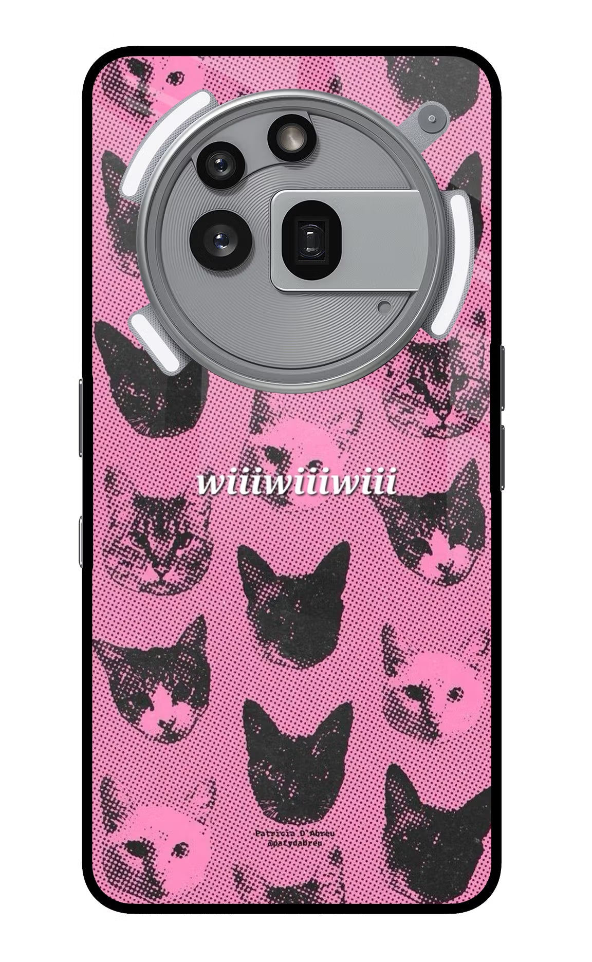 Pink Cats Nothing Phone 3a Pro Glass Case