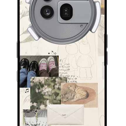 Soft Aesthetic Nothing Phone 3a Pro Glass Case