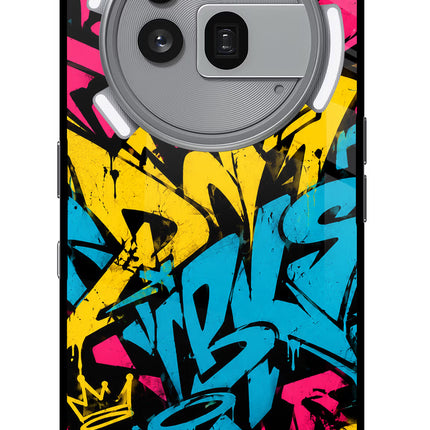 Graffiti Vibe Nothing Phone 3a Pro Glass Case