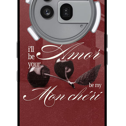 Velvet Cherry Nothing Phone 3a Pro Glass Case