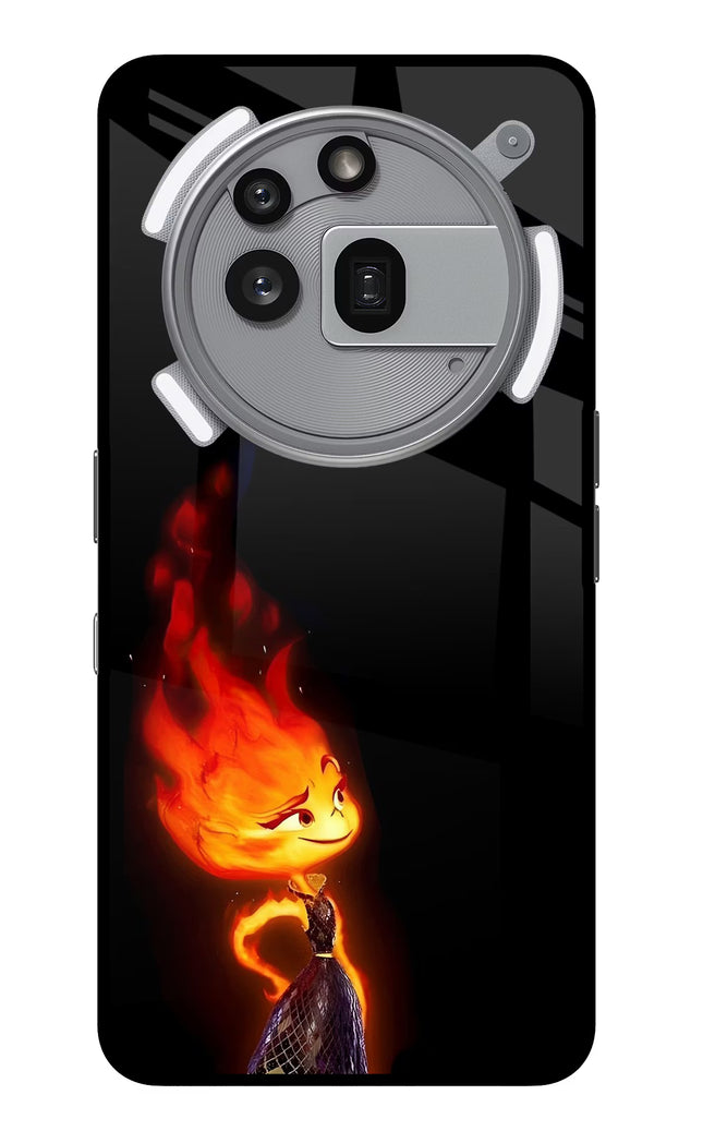 Ember Flame Nothing Phone 3a Pro Glass Case