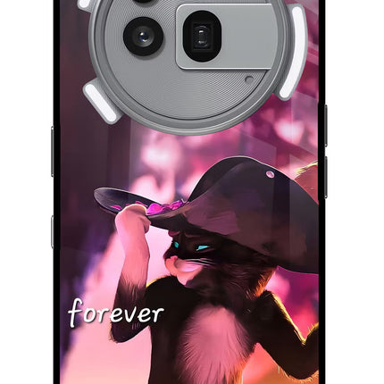 Forever Cat Nothing Phone 3a Pro Glass Case