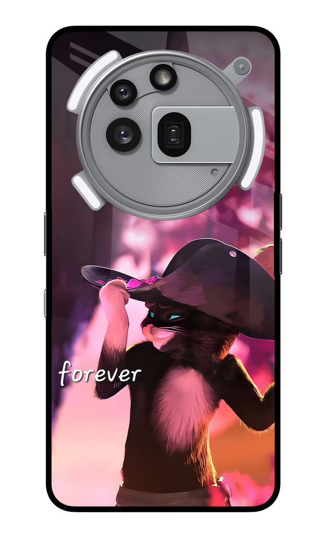Forever Cat Nothing Phone 3a Pro Glass Case