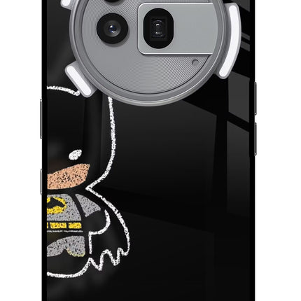 Bat Kitty Nothing Phone 3a Pro Glass Case