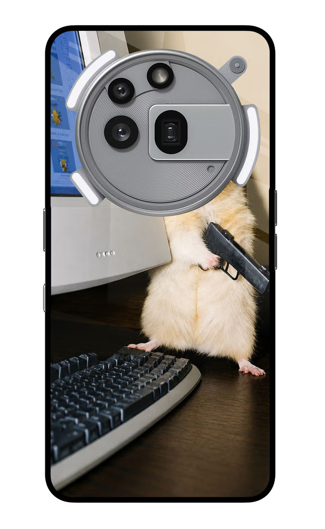 Hacker Hamster Nothing Phone 3a Pro Glass Case