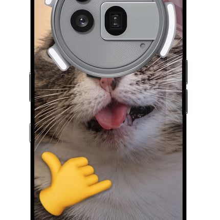 Silly Cat Call Nothing Phone 3a Pro Glass Case