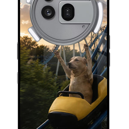 Rollercoaster Dog Nothing Phone 3a Pro Glass Case