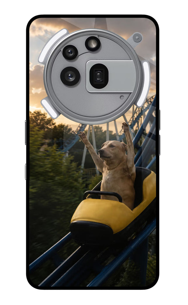 Rollercoaster Dog Nothing Phone 3a Pro Glass Case
