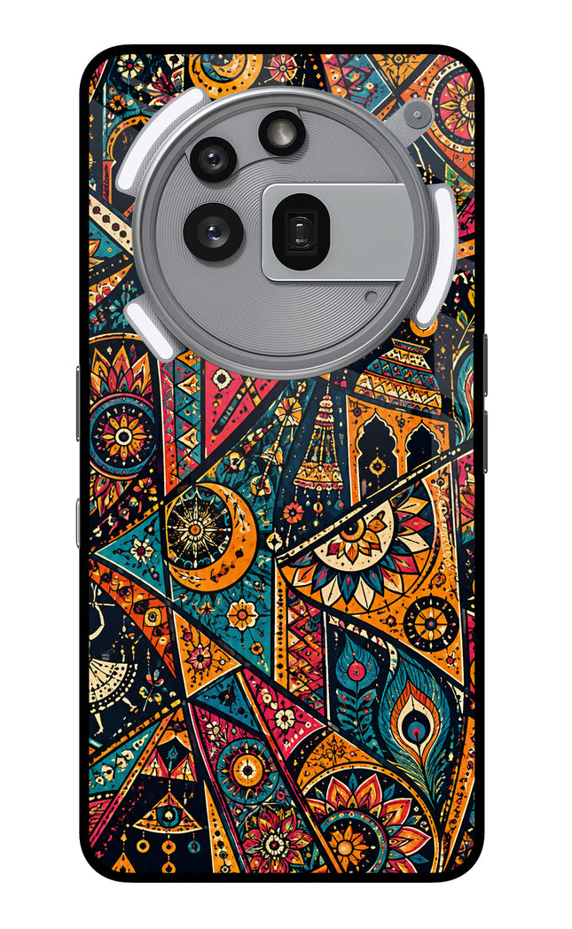 Folk Print Nothing Phone 3a Pro Glass Case
