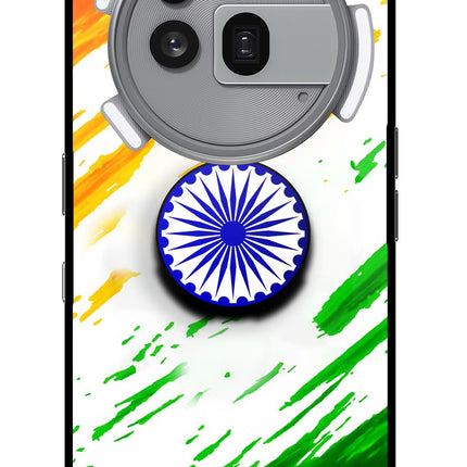 Indian Flag Ashoka Chakra Nothing Phone 3a Pro Pop Case by Casekaro