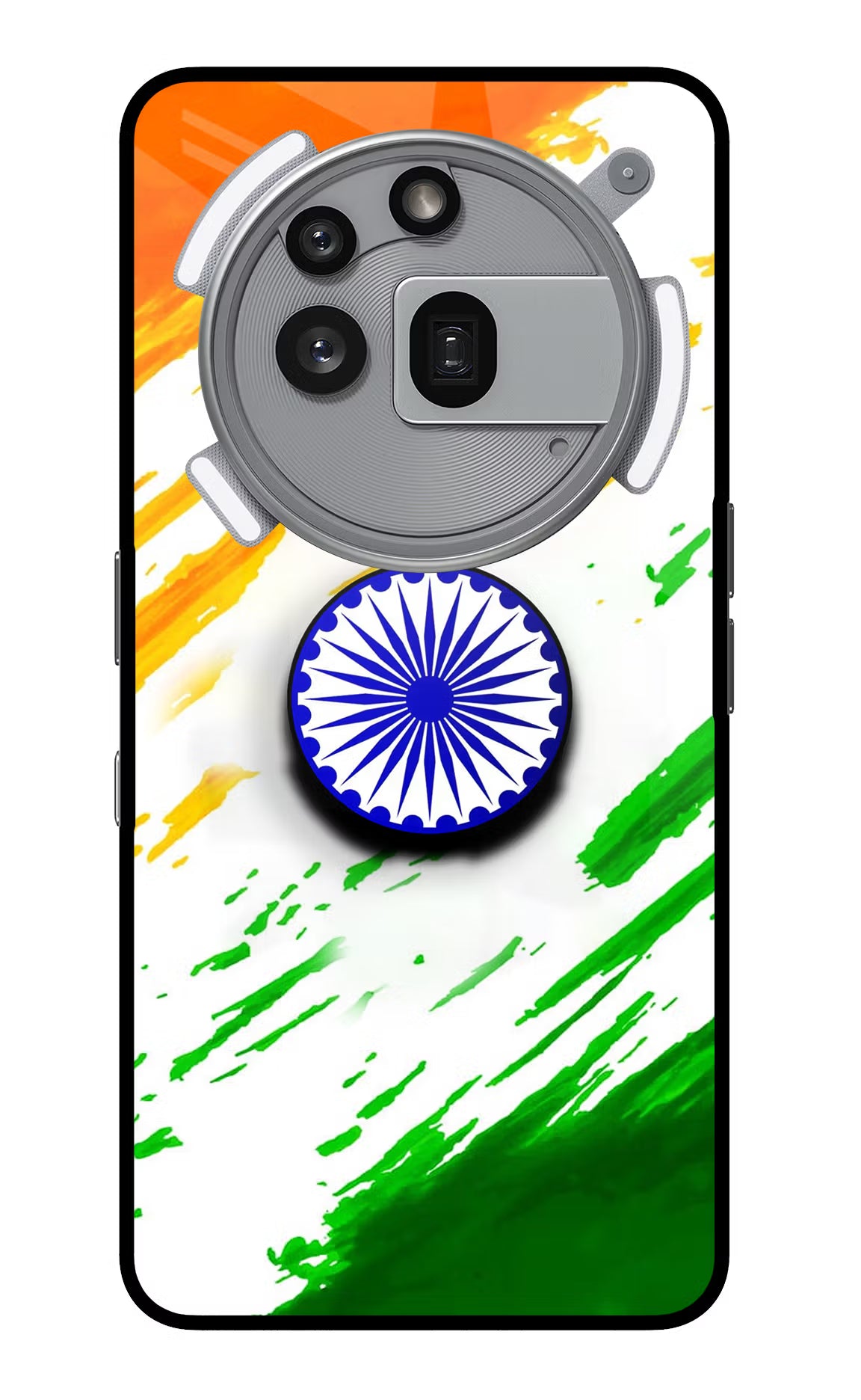 Indian Flag Ashoka Chakra Nothing Phone 3a Pro Pop Case by Casekaro