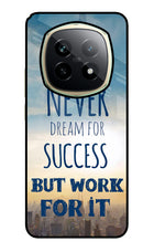 Never Dream For Success But Work For It Realme P2 Pro 5G Glass Case Back Cover by Casekaro