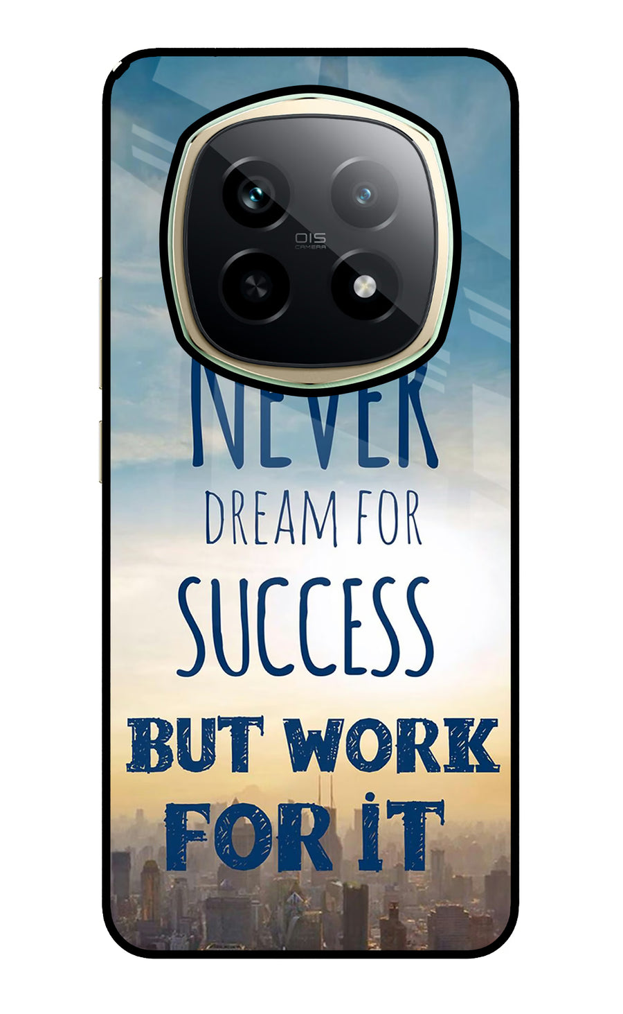 Never Dream For Success But Work For It Realme P2 Pro 5G Back Cover, Glass case