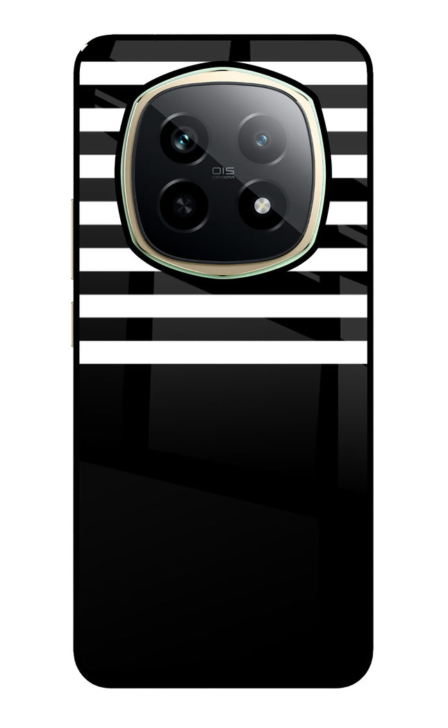 Black and White Print Realme P2 Pro 5G Glass Case Back Cover by Casekaro