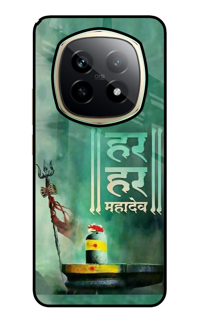 Har Har Mahadev Shivling Realme P2 Pro 5G Glass Case Back Cover by Casekaro