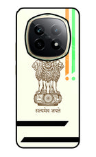 Satyamev Jayate Brown Logo Realme P2 Pro 5G Glass Case Back Cover by Casekaro