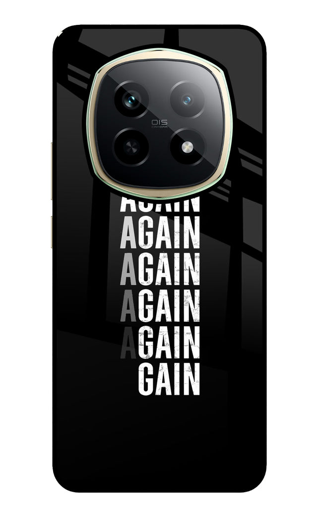 Again Again Gain Realme P2 Pro 5G Glass Case Back Cover by Casekaro