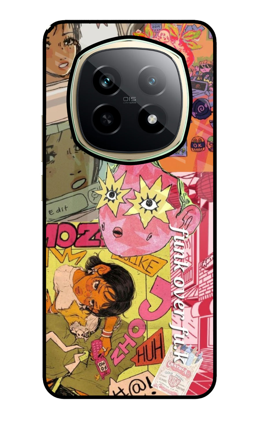 Funkover Realme P2 Pro 5G Back Cover, Glass case
