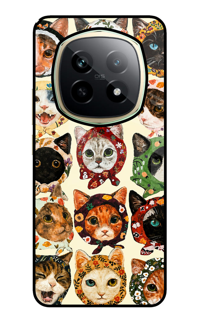 Cool Cat Realme P2 Pro 5G Glass Case Back Cover by Casekaro
