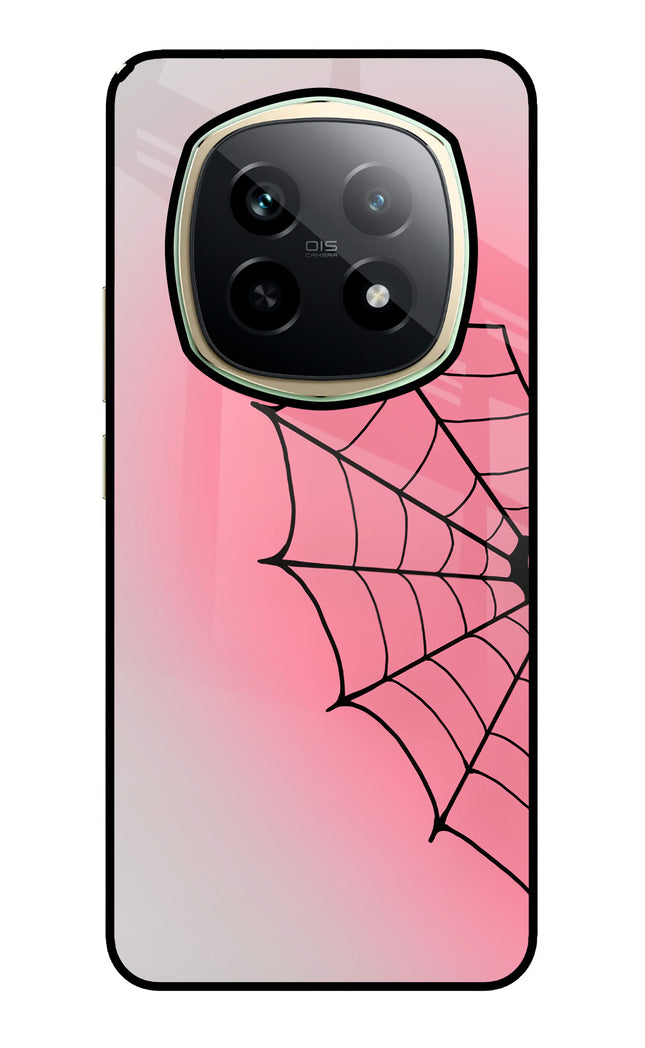 Pink Web Realme P2 Pro 5G Glass Case Back Cover by Casekaro