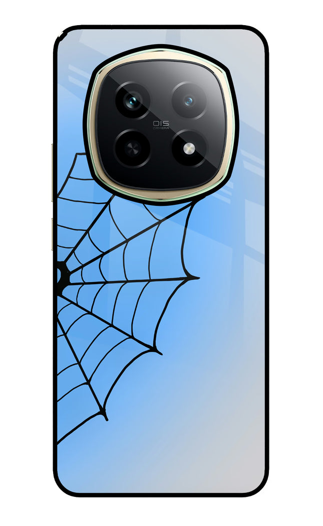 Blue Web Realme P2 Pro 5G Glass Case Back Cover by Casekaro