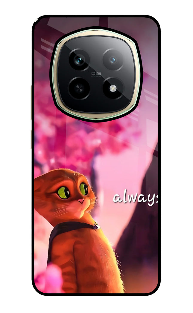 Always Cat Realme P2 Pro 5G Glass Case Back Cover by Casekaro