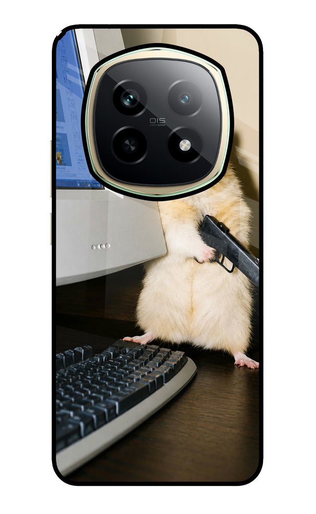 Hacker Hamster Realme P2 Pro 5G Glass Case Back Cover by Casekaro