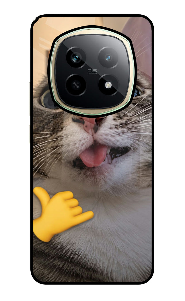 Silly Cat Call Realme P2 Pro 5G Glass Case Back Cover by Casekaro