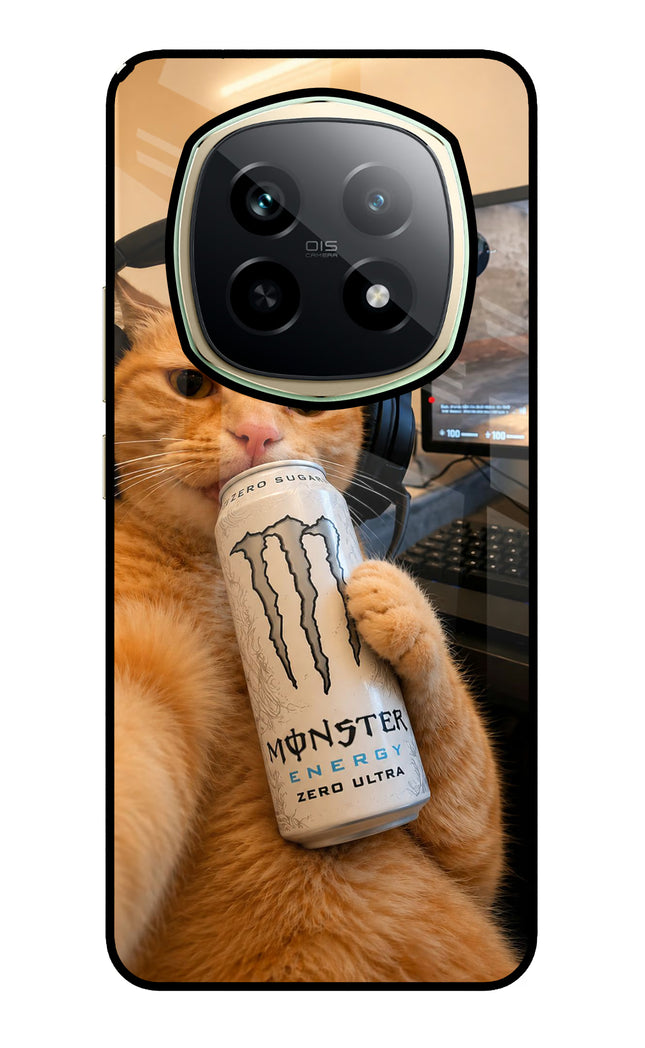 Gamer Cat Energy Realme P2 Pro 5G Glass Case Back Cover by Casekaro
