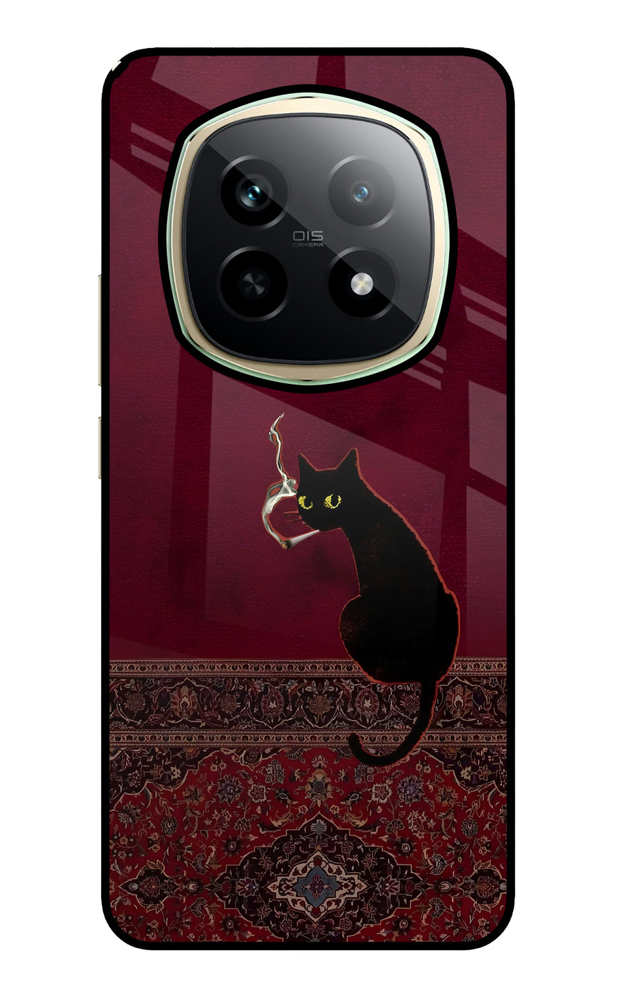 Midnight Cat Realme P2 Pro 5G Back Cover, Glass case