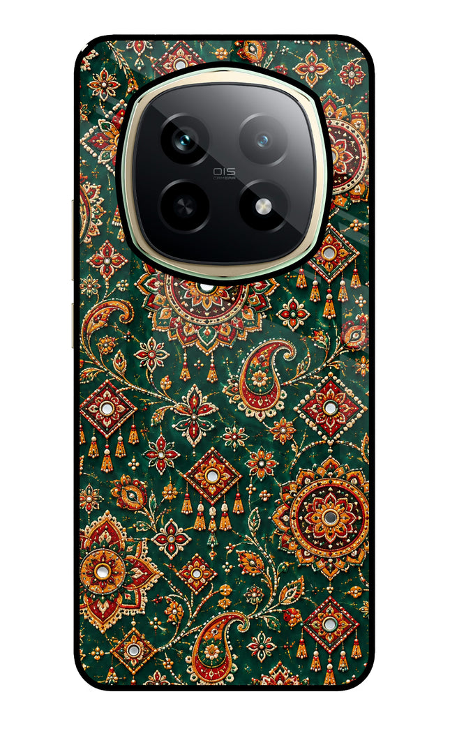 Green Pataka Realme P2 Pro 5G Glass Case Back Cover by Casekaro
