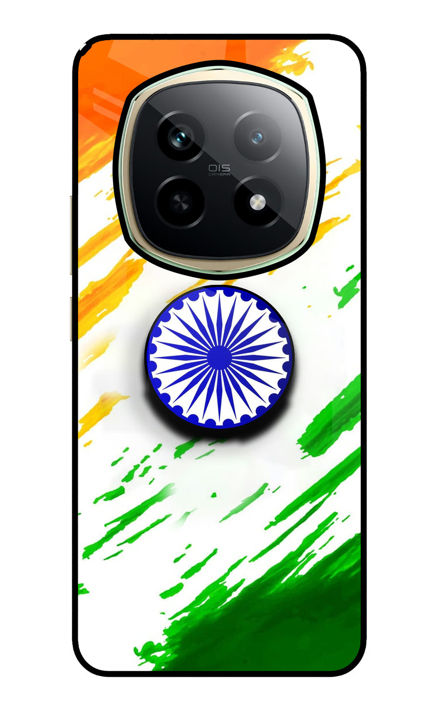 Indian Flag Ashoka Chakra Realme P2 Pro 5G Pop Case, Glass case